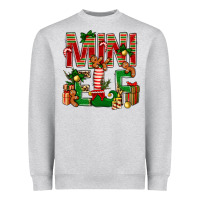 Heather Grey Christmas mini Elf Heavyweight Sweatshirt - NancyCooperArtShop