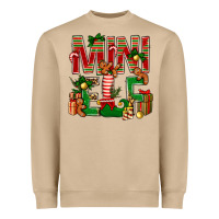 Mushroom Christmas mini Elf Heavyweight Sweatshirt - NancyCooperArtShop
