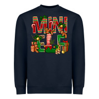 Navy Christmas mini Elf Heavyweight Sweatshirt - NancyCooperArtShop