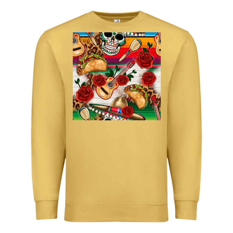 Mexican  Seamless Pattern Premium Sweatshirt by texasbilliewilder | Teevron