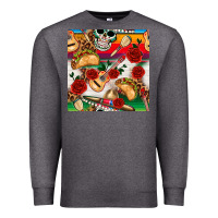 Charcoal Heather mexican  seamless pattern Premium Sweatshirt - texasbilliewilder