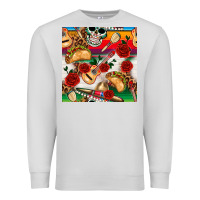 Dove Grey mexican  seamless pattern Premium Sweatshirt - texasbilliewilder