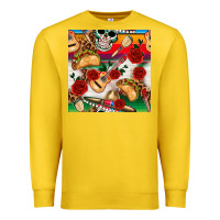 Lemon mexican  seamless pattern Premium Sweatshirt - texasbilliewilder