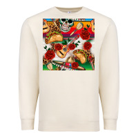 Sandshell mexican  seamless pattern Premium Sweatshirt - texasbilliewilder