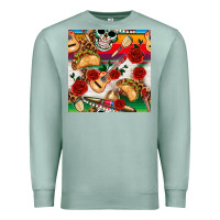 Seafoam mexican  seamless pattern Premium Sweatshirt - texasbilliewilder