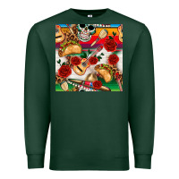 Sports Green mexican  seamless pattern Premium Sweatshirt - texasbilliewilder