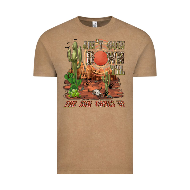 Aintgoin Down Til The Sun Comes Up Desert Vintage Tee by NancyCooperArtShop | Teevron