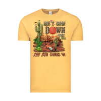 Vintage Mustard aintgoin down til the sun comes up desert Vintage Tee - NancyCooperArtShop