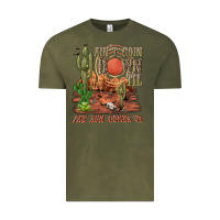 Vintage Olive aintgoin down til the sun comes up desert Vintage Tee - NancyCooperArtShop