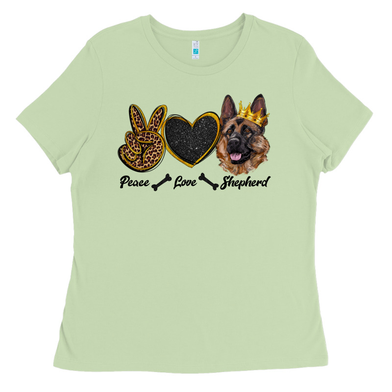 Peace Love Shepherd Ladies Tee by RanaPortraitStore | Teevron