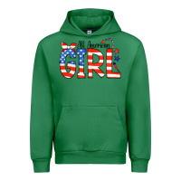 Emerald All American Girl Bandana Urban Hoodie - CowCowDesign