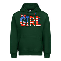 Forest Green All American Girl Bandana Urban Hoodie - CowCowDesign