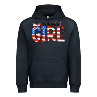 Navy All American Girl Bandana Urban Hoodie - CowCowDesign