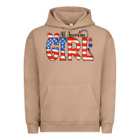 Pigment Burro All American Girl Bandana Urban Hoodie - CowCowDesign