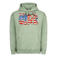 Pigment Oil Green All American Girl Bandana Urban Hoodie - CowCowDesign