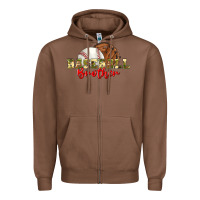 Chestnut baseball brother Zipper Hoodie - BundleAndBundleShop