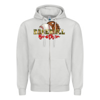 Dove Grey baseball brother Zipper Hoodie - BundleAndBundleShop