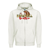 Oatmeal Heather baseball brother Zipper Hoodie - BundleAndBundleShop