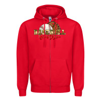 Red baseball brother Zipper Hoodie - BundleAndBundleShop