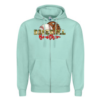 Seafoam baseball brother Zipper Hoodie - BundleAndBundleShop
