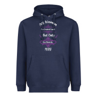 Navy all women are created equal but only the smartest are born in may Heavyweight Hoodie - Bettercallsaul