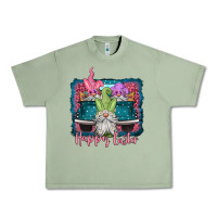 Oil Green happy easter gnomes farm truck Urban Heavy Tee - Jasminsmagicworld