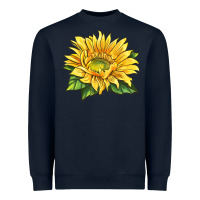 Navy starburst greenburst sunflower Heavyweight Sweatshirt - LillyAllenDesigns
