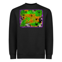 Black leopard cowhide halloween background Heavyweight Sweatshirt - Jasminsmagicworld