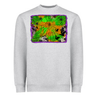 Heather Grey leopard cowhide halloween background Heavyweight Sweatshirt - Jasminsmagicworld