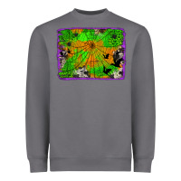 Storm leopard cowhide halloween background Heavyweight Sweatshirt - Jasminsmagicworld