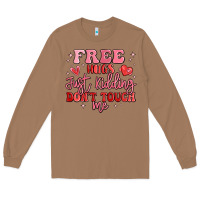 Toasted Coconut free hugs just kidding don't touch me Long Sleeve Tee - MaliasSmallBusiness
