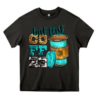 Asphalt but first coffee Heavy Core Tee - Zillion Design Studio
