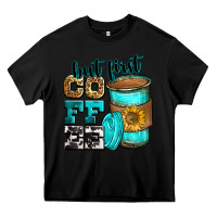 Black but first coffee Heavy Core Tee - Zillion Design Studio