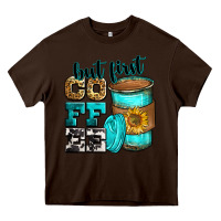 Chocolate Brown but first coffee Heavy Core Tee - Zillion Design Studio