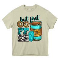 Mossy but first coffee Heavy Core Tee - Zillion Design Studio