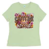 Matcha i run on caffeine and kisses Ladies Tee - Zillion Design Studio