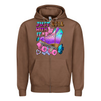 Chestnut just roll with it Zipper Hoodie - BundleAndBundleShop