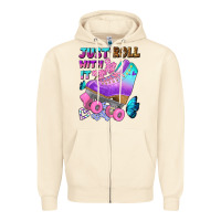 Sandshell just roll with it Zipper Hoodie - BundleAndBundleShop