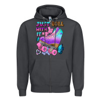 Smoke just roll with it Zipper Hoodie - BundleAndBundleShop