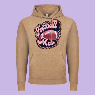 Football Mom Vintage Hoodie Designed By Jahusdesignshop
