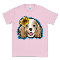 Bubblegum Pink cocker spaniel sunflower Classic Tee - Jasminsmagicworld