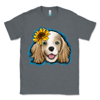 Charcoal Heather cocker spaniel sunflower Classic Tee - Jasminsmagicworld