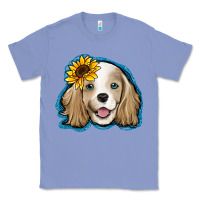 Colony Blue cocker spaniel sunflower Classic Tee - Jasminsmagicworld