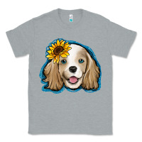 Heather Grey cocker spaniel sunflower Classic Tee - Jasminsmagicworld