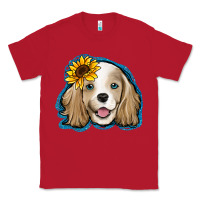 Red cocker spaniel sunflower Classic Tee - Jasminsmagicworld