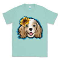 Seafoam cocker spaniel sunflower Classic Tee - Jasminsmagicworld