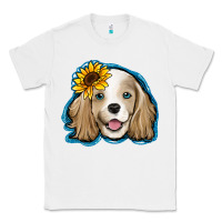 White cocker spaniel sunflower Classic Tee - Jasminsmagicworld