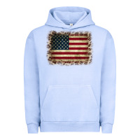 America Flag And Leopard Urban Hoodie | Teevron