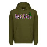 Army Green Halloween spooky Mama Premium Hoodie - NancyCooperArtShop