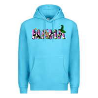 Ocean Blue Halloween spooky Mama Premium Hoodie - NancyCooperArtShop